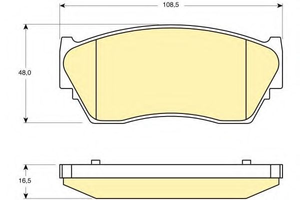 Тормозные колодки GIRLING 6111709