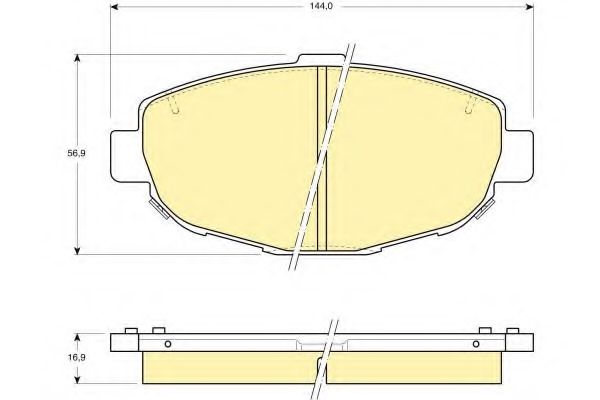 Тормозные колодки GIRLING 6111849