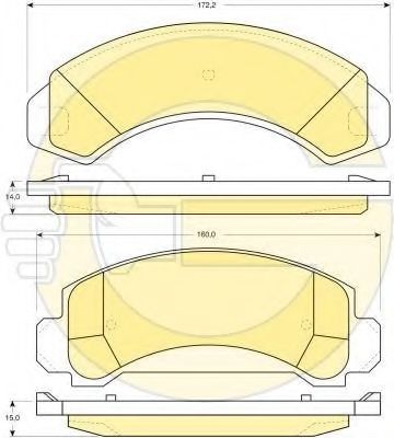 Тормозные колодки GIRLING 6112429