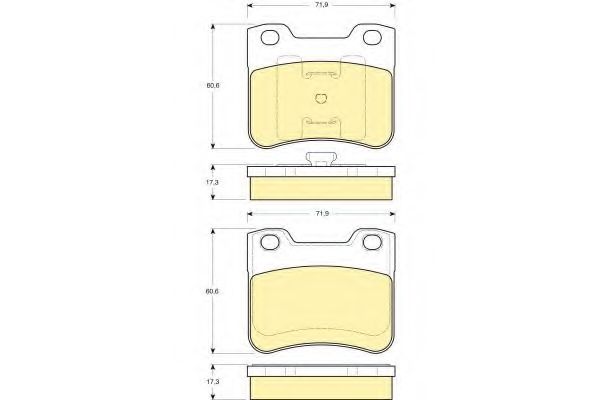 Тормозные колодки GIRLING 6112792