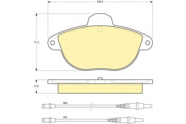 Тормозные колодки GIRLING 6113013