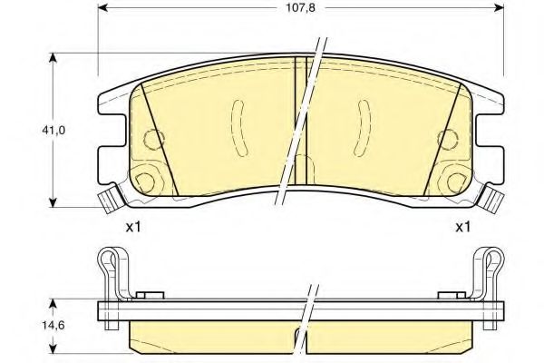 Тормозные колодки GIRLING 6113099