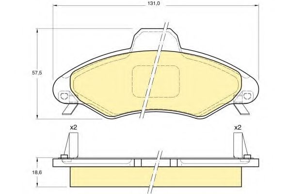 Тормозные колодки GIRLING 6113493
