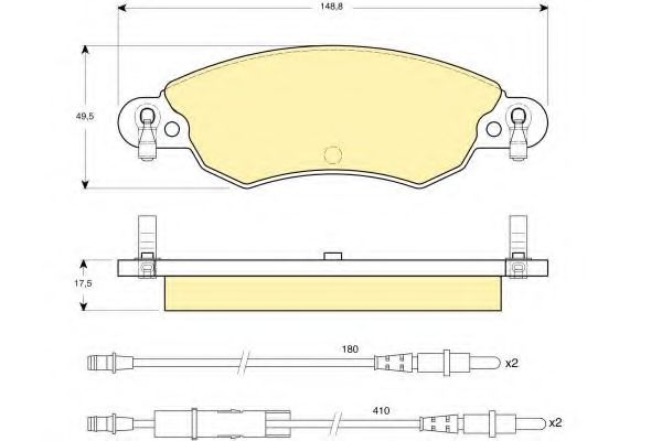 Тормозные колодки GIRLING 6114474