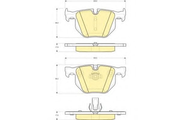 Тормозные колодки GIRLING 6115602