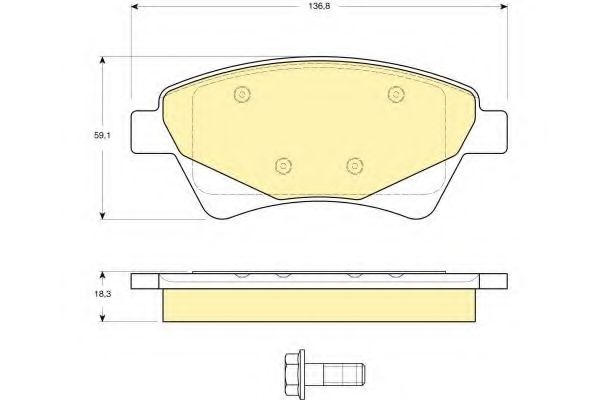 Тормозные колодки GIRLING 6115974