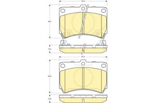 Тормозные колодки GIRLING 6132069