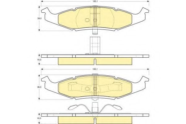 Тормозные колодки GIRLING 6140065
