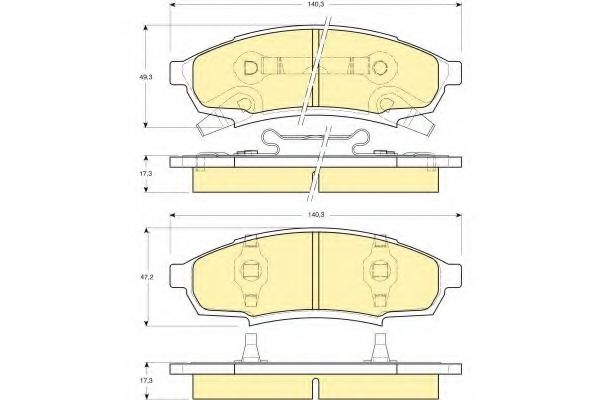 Тормозные колодки GIRLING 6140149