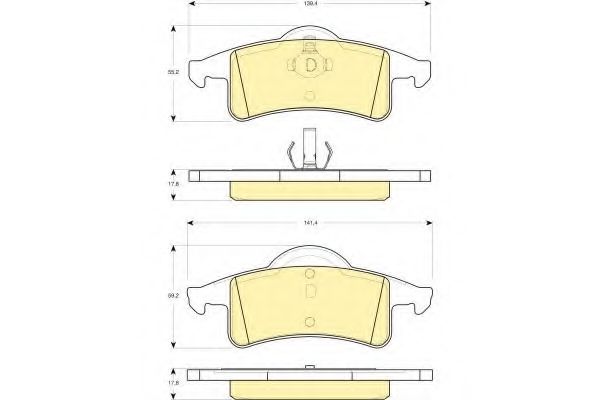 Тормозные колодки GIRLING 6141272