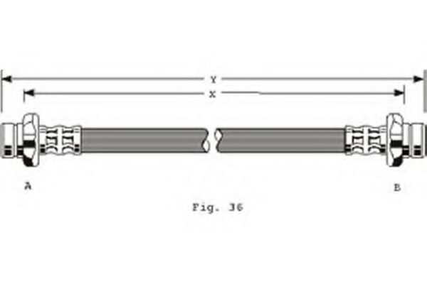 Тормозной шланг girling 9001108
