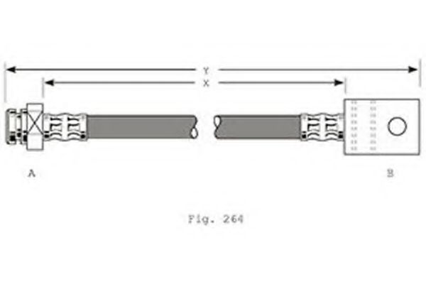 Тормозной шланг girling 9001363