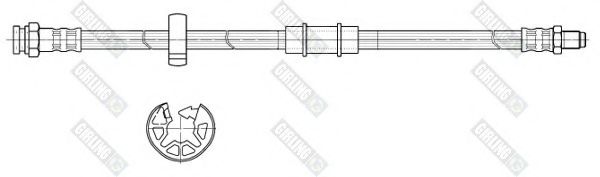 Тормозной шланг GIRLING 9002388 Тормозной шланг GIRLING 9002388