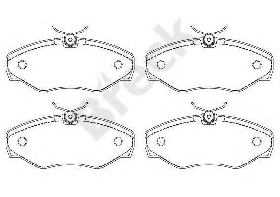 Тормозные колодки BRECK 23099 00 703 00
