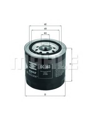 Масляный фильтр Mahle Kolben OC 383