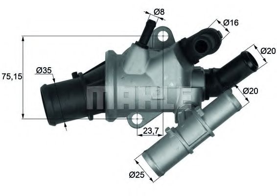 Термостат Mahle Kolben TI 180 88