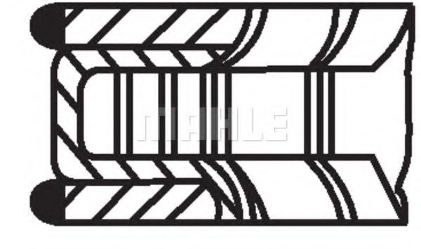 Комплект поршневых колец Mahle Kolben 011 RS 10102 0N0 Комплект поршневых колец Mahle Kolben 011 RS 10102 0N0