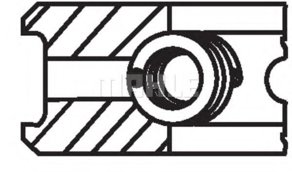 Комплект поршневых колец Mahle Kolben 640 16 V0 Комплект поршневых колец Mahle Kolben 640 16 V0