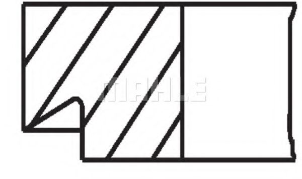 Комплект поршневых колец Mahle Kolben 037 48 N0 Комплект поршневых колец Mahle Kolben 037 48 N0