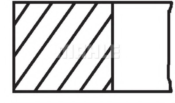 Комплект поршневых колец Mahle Kolben 011 RS 10102 0N0