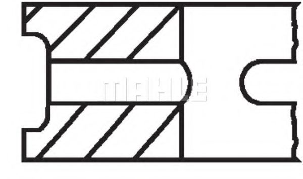 Комплект поршневых колец Mahle Kolben 043 26 N0