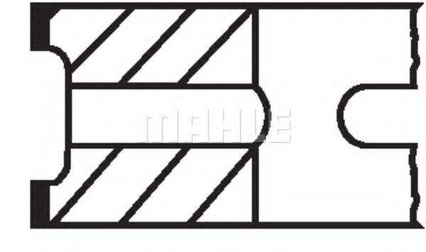 Комплект поршневых колец Mahle Kolben 640 16 V0