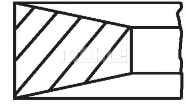 Комплект поршневых колец Mahle Kolben 011 RS 10101 0N1