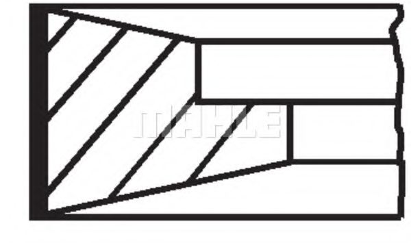 Комплект поршневых колец Mahle Kolben 229 21 N0