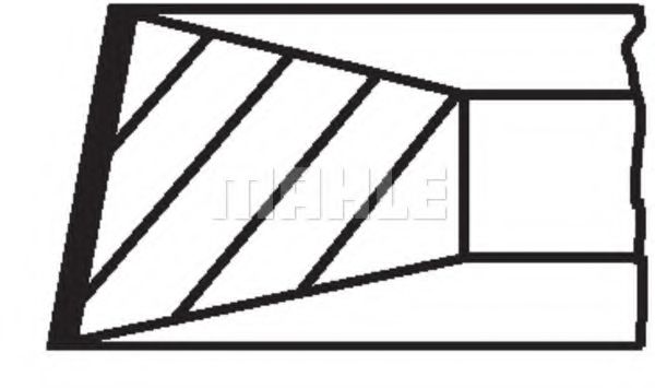 Комплект поршневых колец Mahle Kolben 099 35 N0