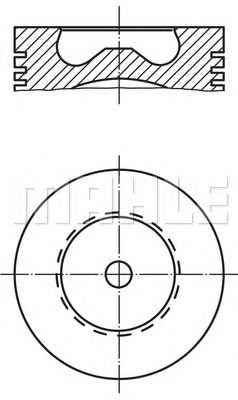 Поршень Mahle Kolben 033 PI 00101 002