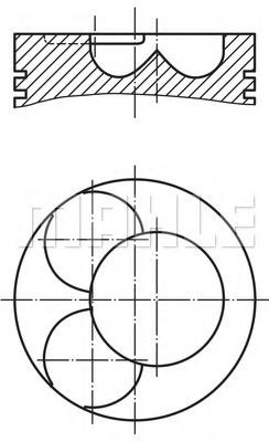 Поршень Mahle Kolben 227 33 30