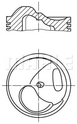 Поршень Mahle Kolben 002 33 10