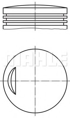 Поршень Mahle Kolben 007 52 02