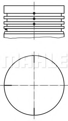 Поршень Mahle Kolben 022 04 01