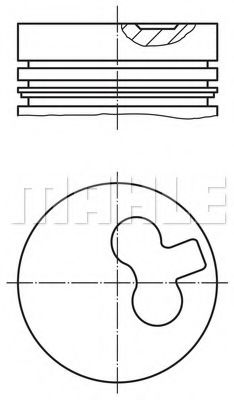 Поршень Mahle Kolben 676 37 00