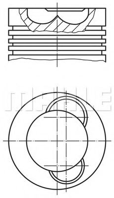 Поршень Mahle Kolben 209 70 00