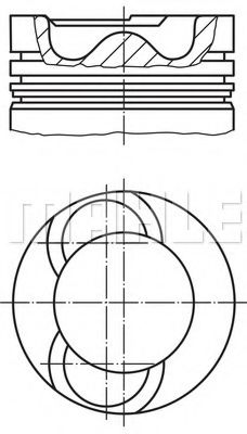 Поршень Mahle Kolben 213 62 10