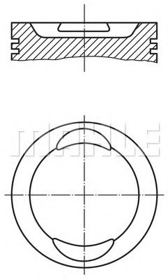 Поршень Mahle Kolben 009 41 01