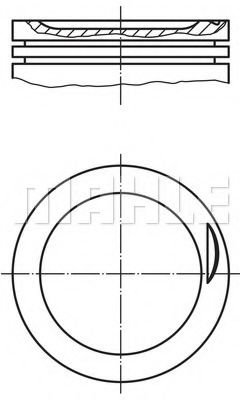 Поршень mahlekolben 681 06 00