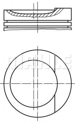Поршень Mahle Kolben 034 89 00