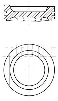Поршень Mahle Kolben 034 76 01
