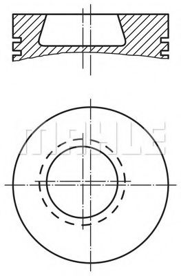 Поршень Mahle Kolben 002 80 20