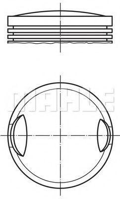 Поршень Mahle Kolben 002 77 01