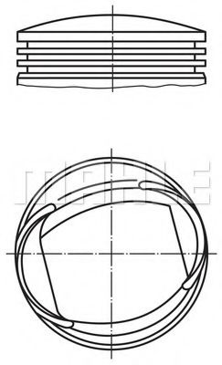 Поршень Mahle Kolben 013 61 00