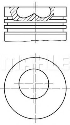 Поршень Mahle Kolben 015 06 02