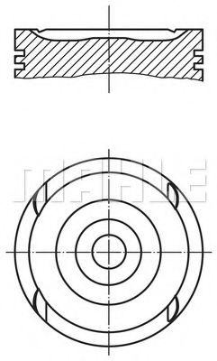 Поршень Mahle Kolben 011 79 00