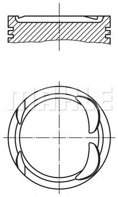 Поршень Mahle Kolben 004 06 00