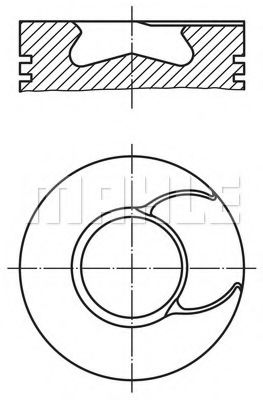 Поршень Mahle Kolben 213 66 00