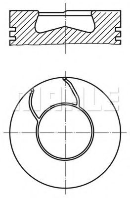 Поршень Mahle Kolben 009 35 00