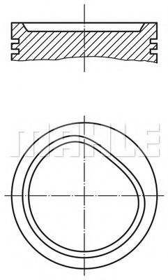 Поршень Mahle Kolben 082 72 01